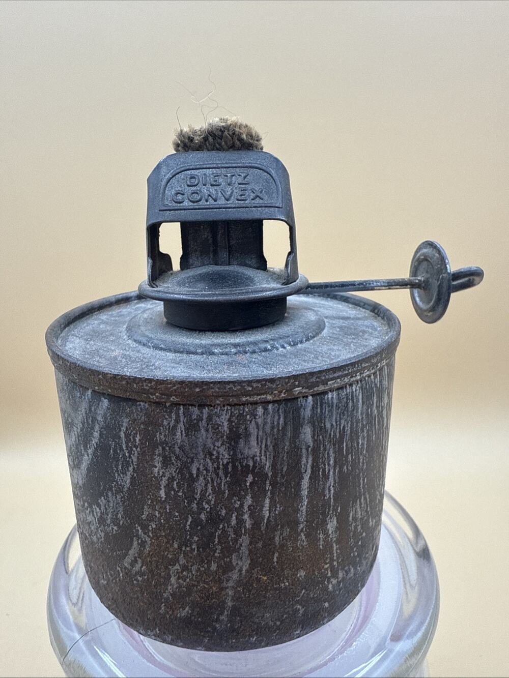 ORIGINAL RAILROAD RR RY LANTERN DIETZ CONVEX BURNER AND FOUNT W/WICK